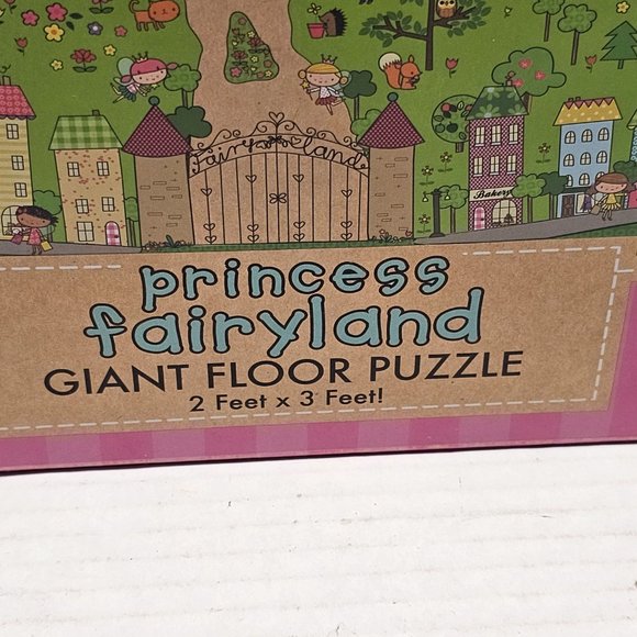 Princess Fairyland Giant Floor Giant Floor Puzzle 2 X 3 Feet Green Start 60 pcs - Picture 5 of 16